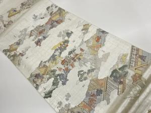 源氏物語模様織出し袋帯